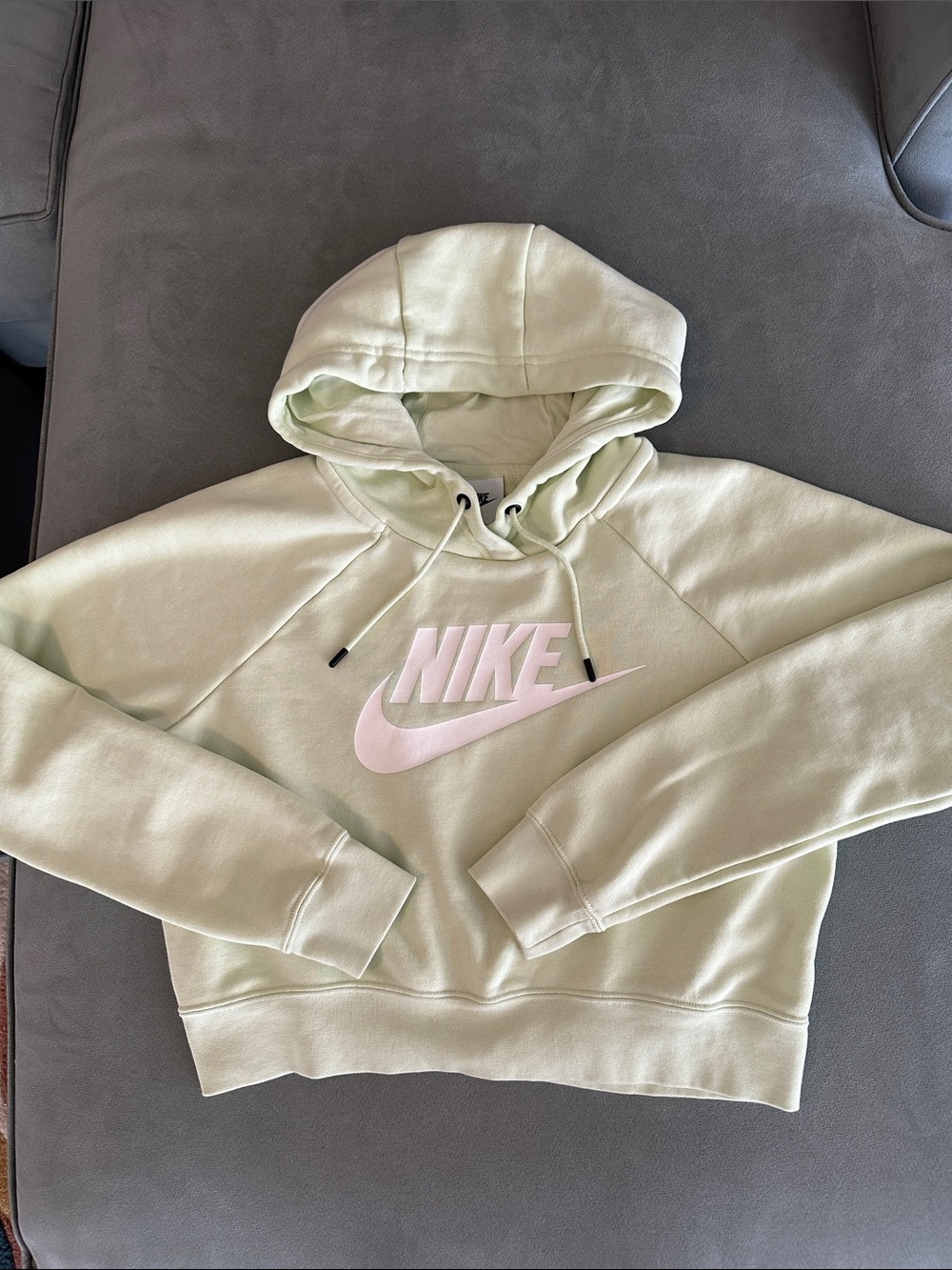 Nike Women’s Lime Ice Cropped Pullover Hoodie size S